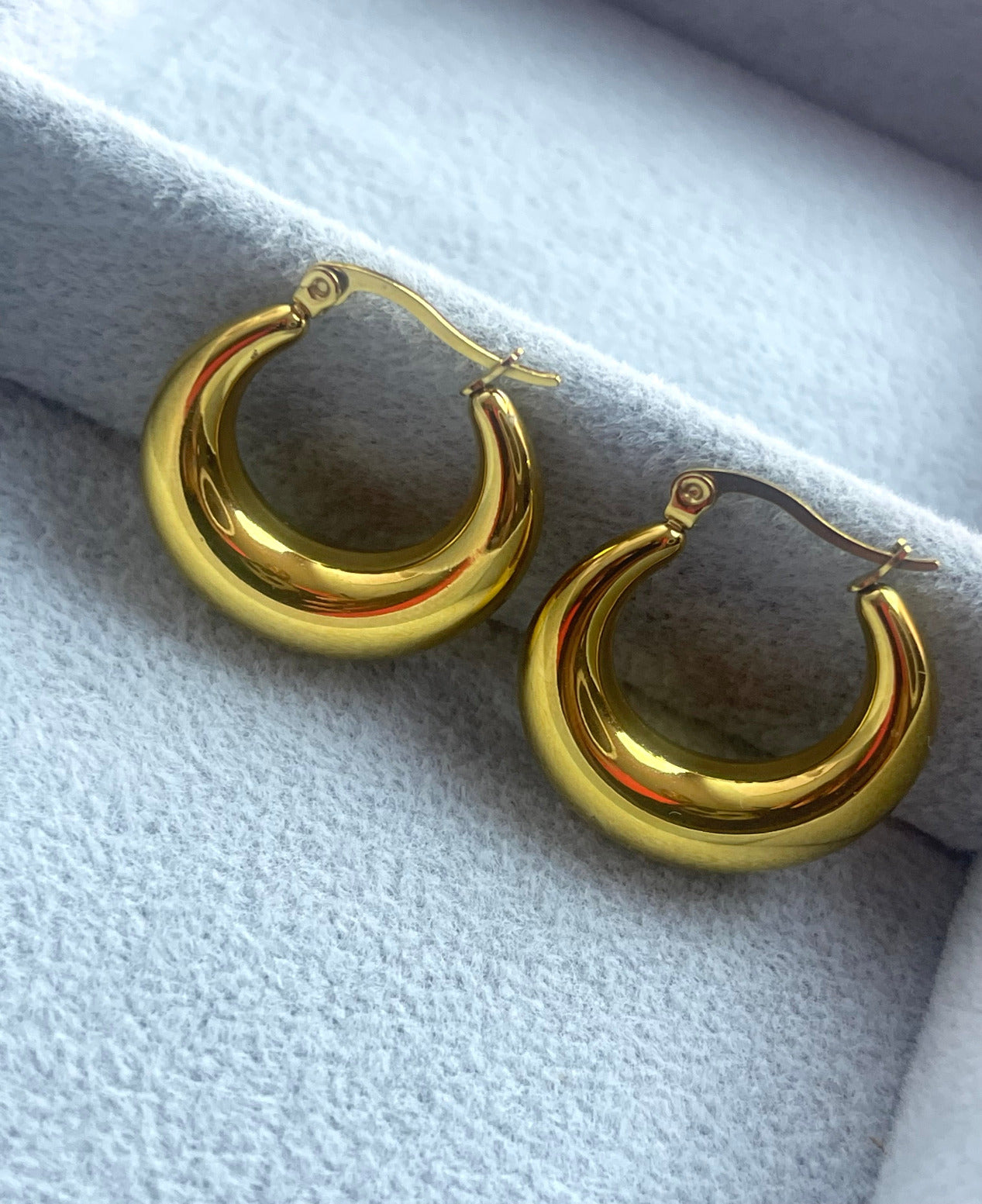 Perfect ideal everyday hoop flat earrings-Hoop Earrings Jewelry for Women