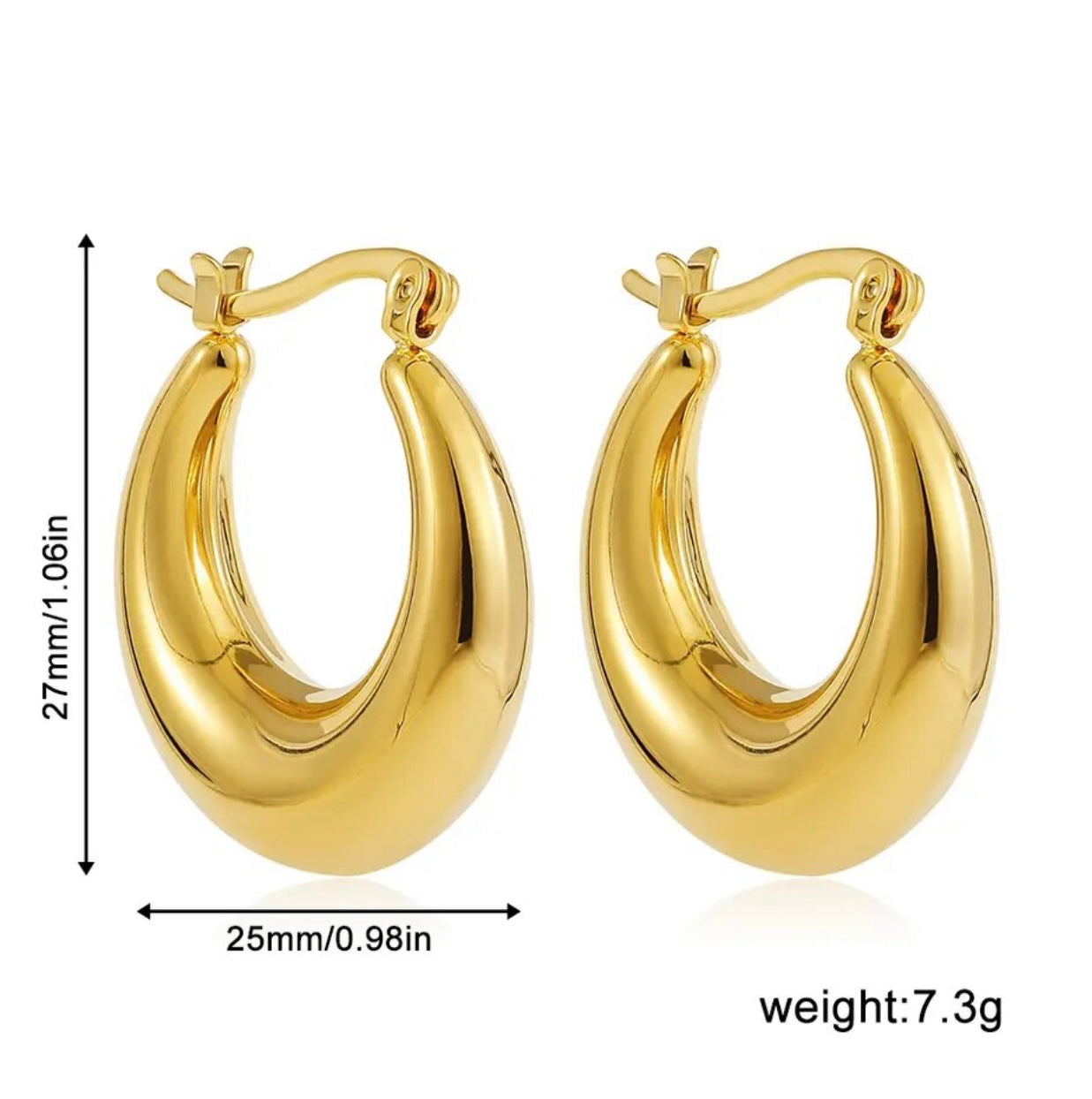 Perfect ideal everyday hoop flat earrings-Hoop Earrings Jewelry for Women