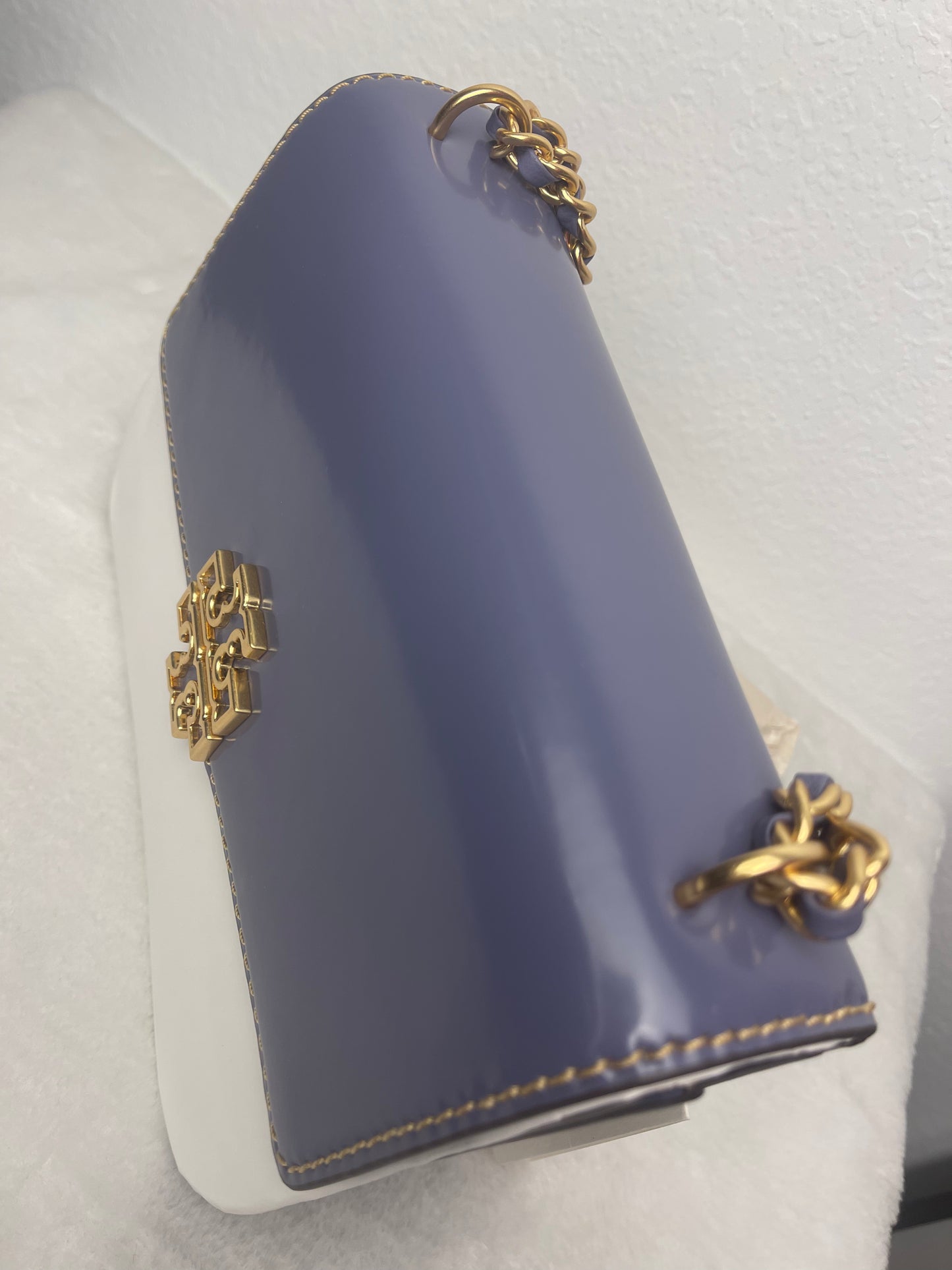 Tory Burch Two-Tone Blue and White Crossbody Bag(Dark lotus)NWT