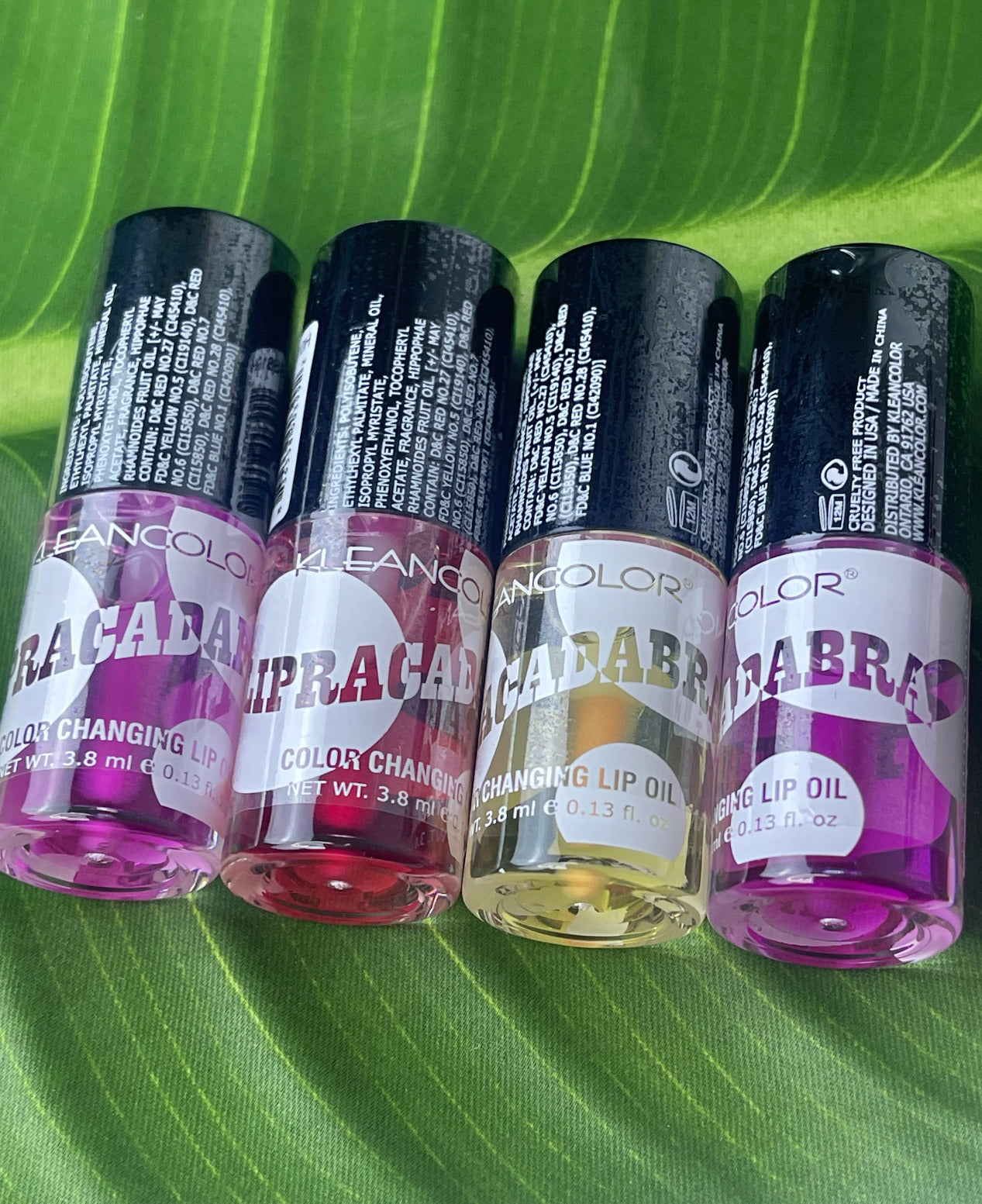 Kleanolor lipracadabra color changing lip oil