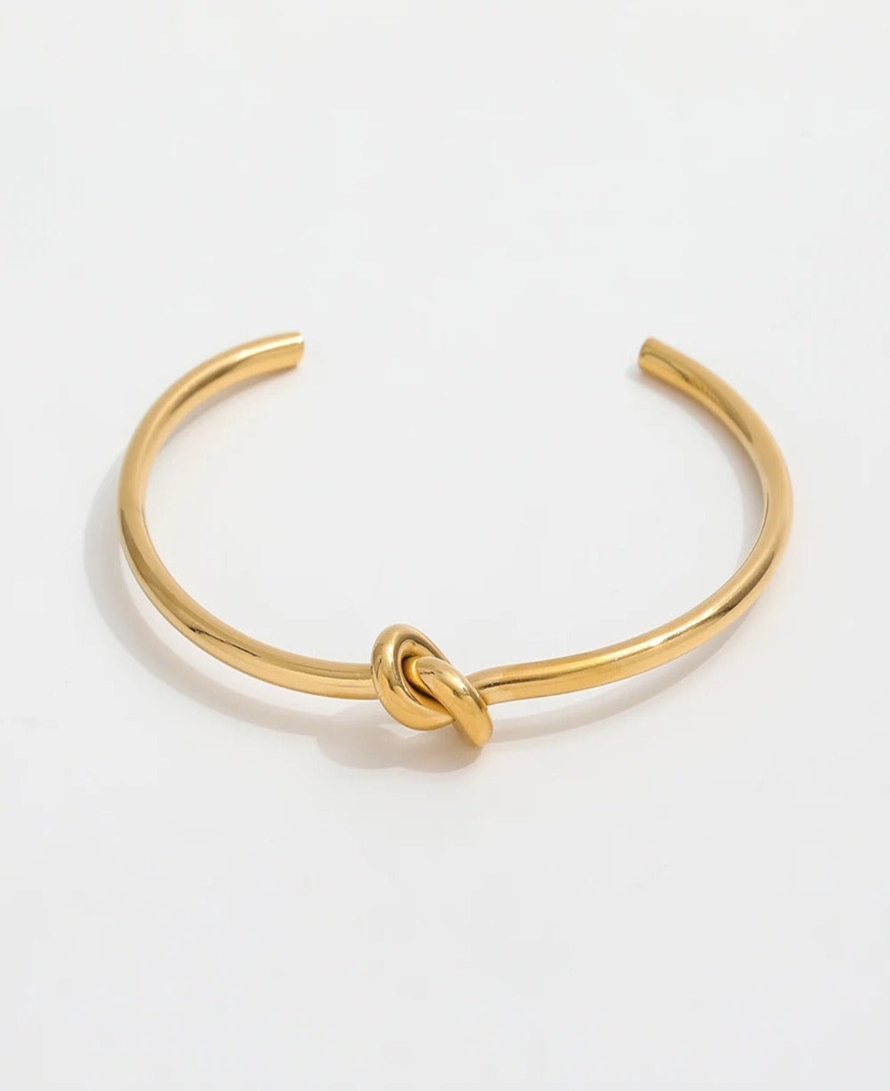 Gold Knot Cuff Bracelet- Gold Cuff Bracelet- Tie Knot Bracelet, Minimalist Cuff- Minimalist Bracelet- Stacking Bracelet