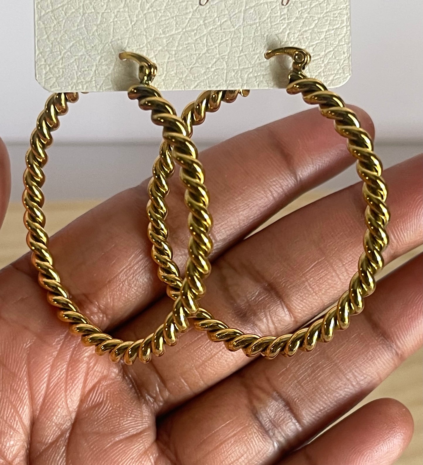 Chunky gold hoops , twisted gold hoop earrings ,18k gold filled hoops , modern thick hoops , statement wide gold hoops