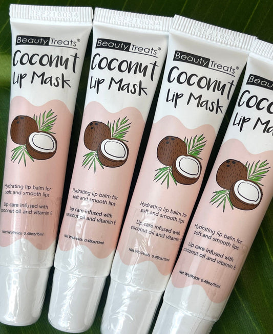 Beauty treat coconut lip mask with vitamin E