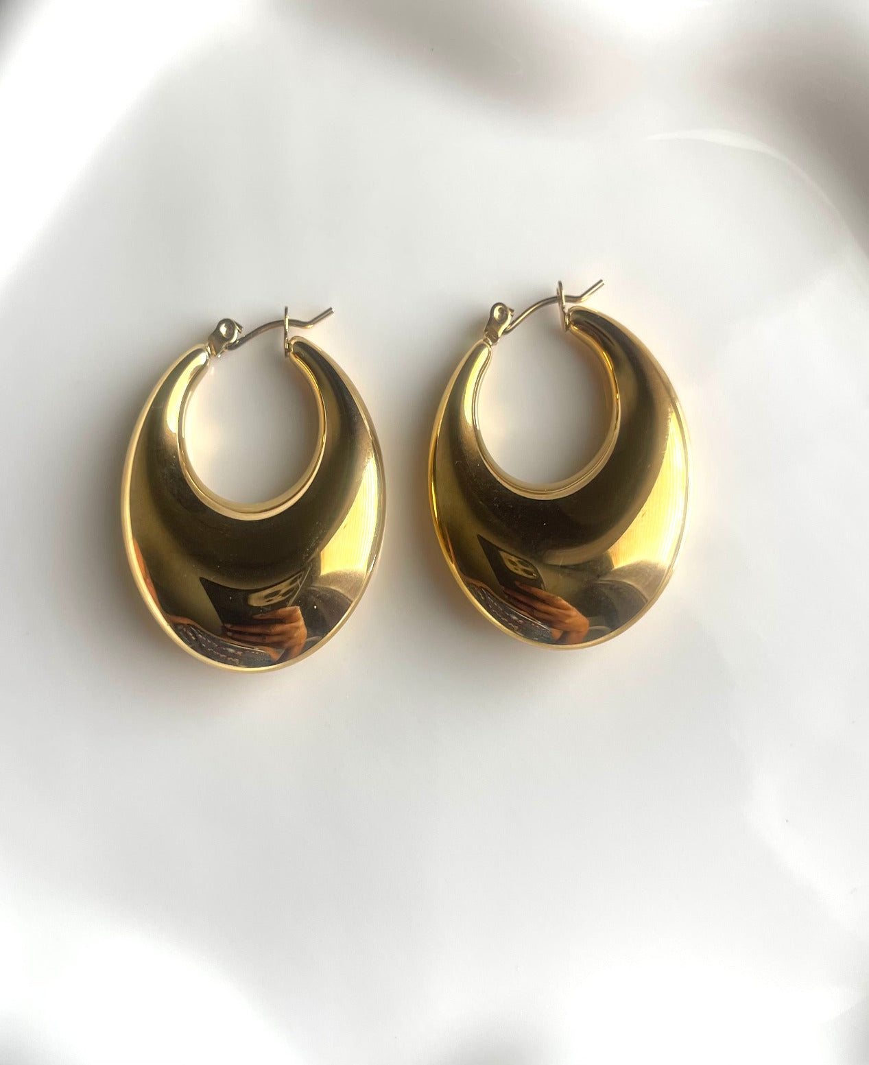 Chunky Gold Hoops, Golden Hoops, Vintage Gold Hoops,Thick Gold Hoop Earrings, Everyday hoops, Gift for Her | 30mmGold Fill Hoops