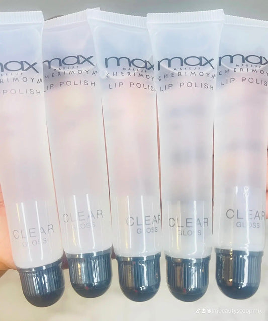 Max makeup Cherimoya lip polish clear gloss