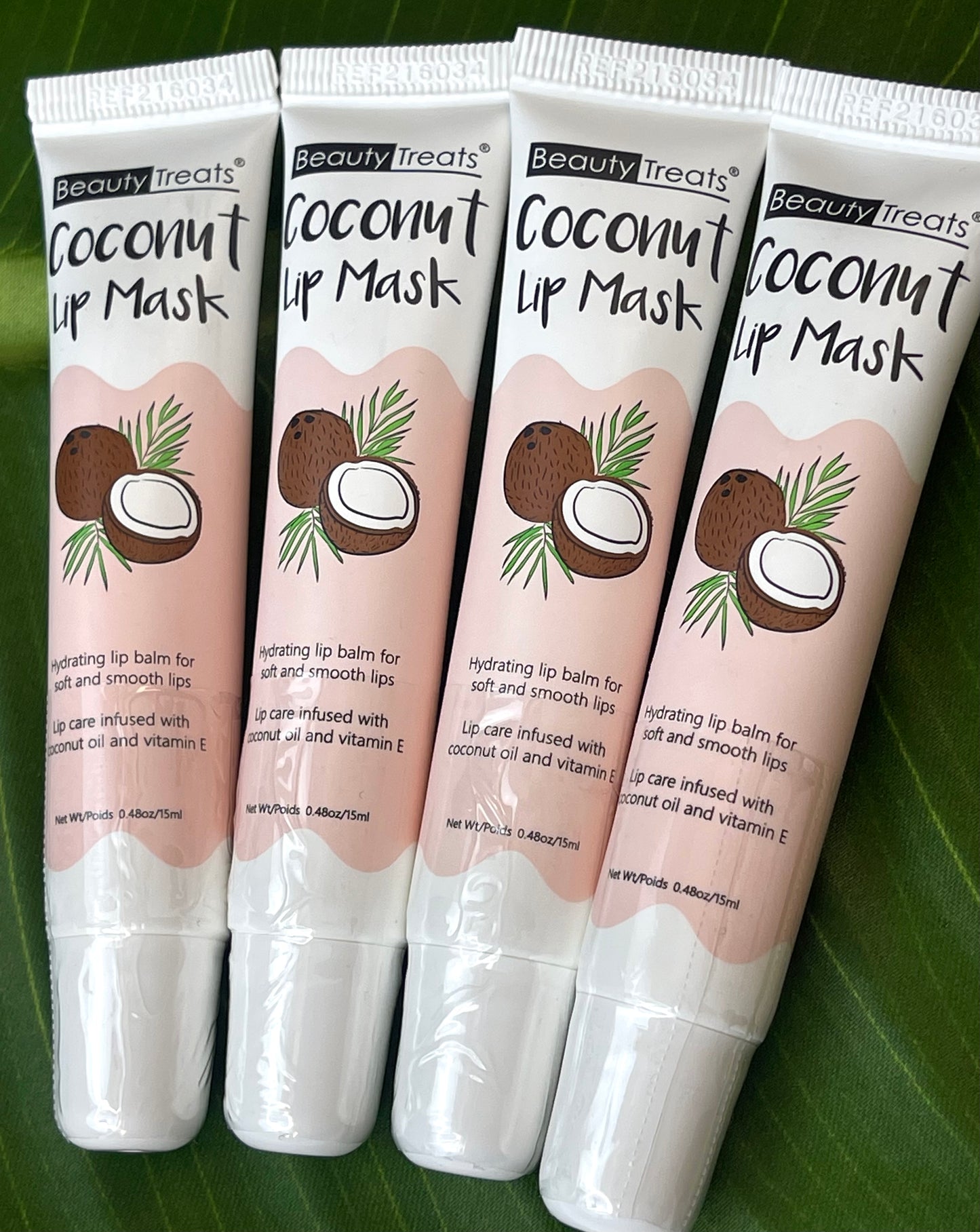 Beauty treat coconut lip mask with vitamin E