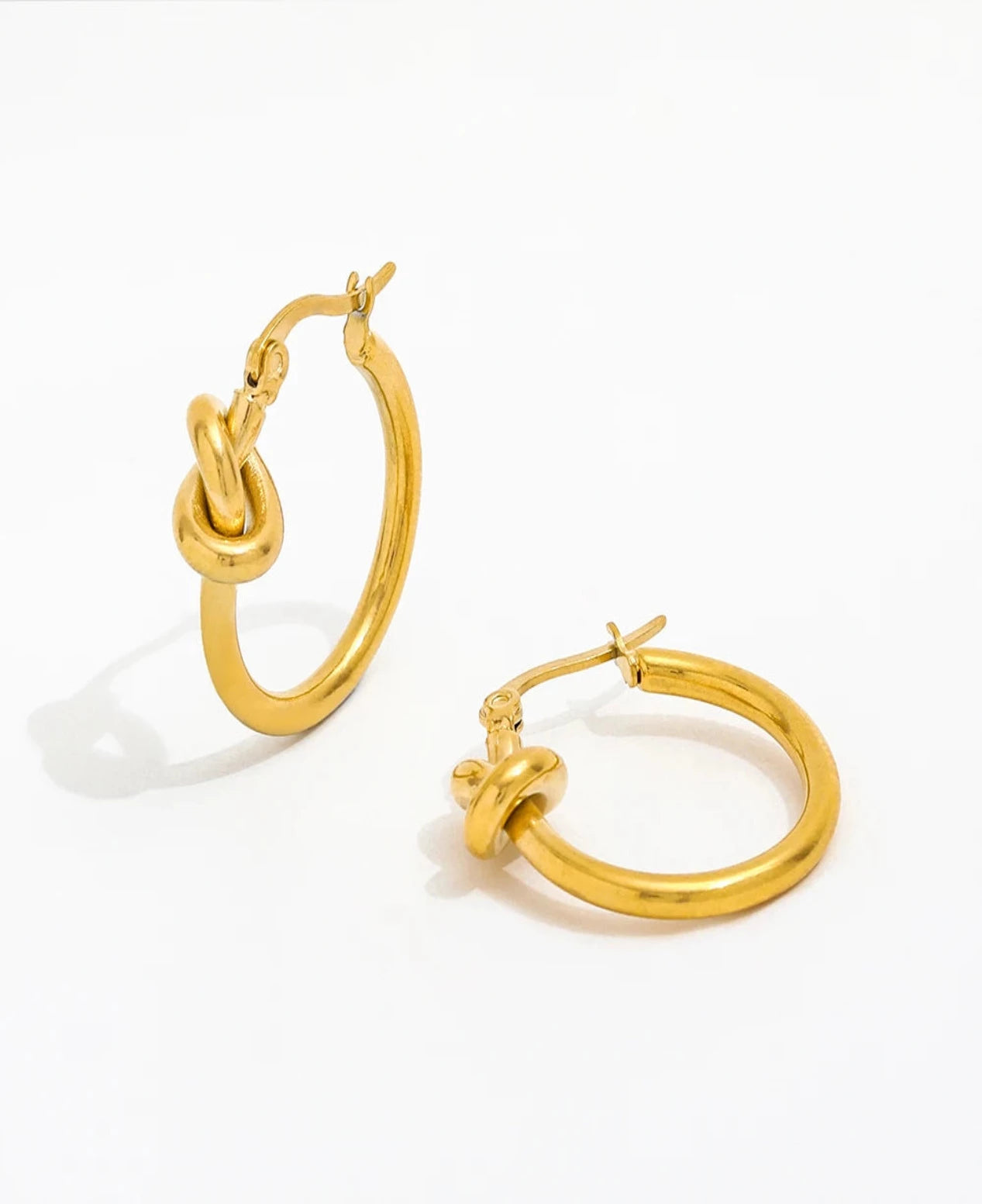 Knot Huggie  jewelry earrings for Women- 24MM