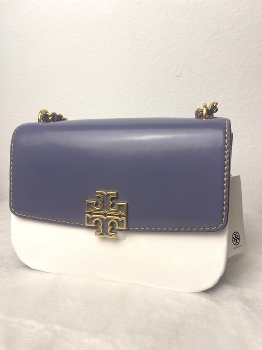 Tory Burch Two-Tone Blue and White Crossbody Bag(Dark lotus)NWT